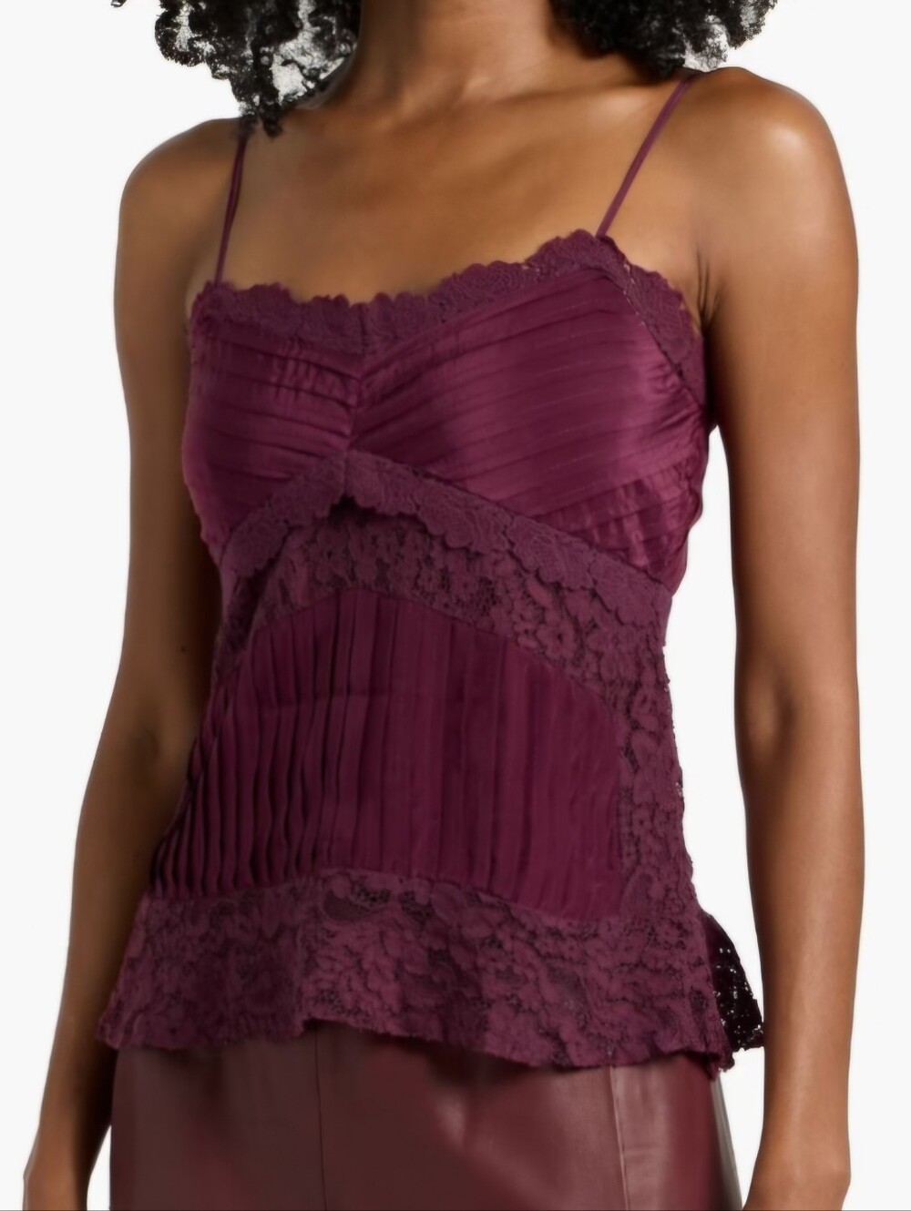 Farm Rio Lace Trimmed Camisole